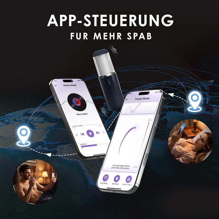 SVAKOM Alex Neo 2 - Електричний мастурбатор для чоловіків з 7 режимами та функцією масажу, преміум-якість