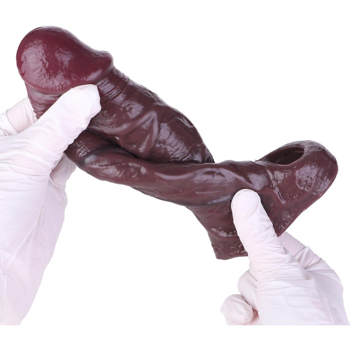 Сліп для пеніса з рідинного силікону з кільцем для яєчок, подовжувач пеніса для збільшення та затримки еякуляції. Інтим-іграшка для чоловіків.