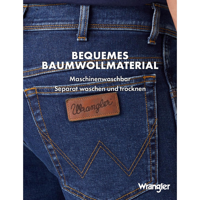 Чоловічі джинси Wrangler Texas Authentic Straight Fit, колір Darkstone Blue, 36W / 30L