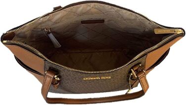 Жіноча сумка-тоут Michael Kors Charlotte Signature Large Top Zip Tote, коричнева