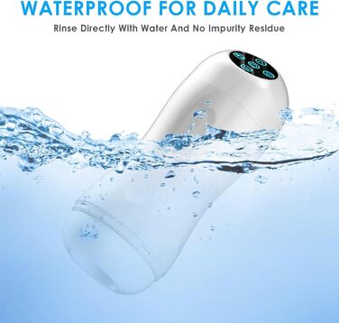 Електричний масажер для чоловіків з 4 режимами всмоктування та нагріванням, 6 перистальтичних режимів, автоматичний секс-іграшка для чоловіків