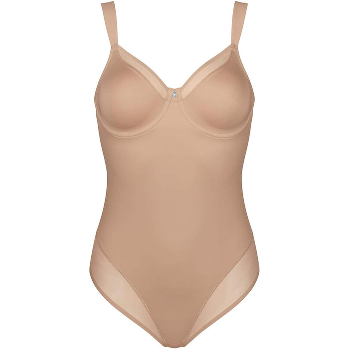Коригуючий боді Triumph True Shape Sensation з підтримуючими чашками на кісточках та пуш-апом, колір Smooth Skin, розмір 90E