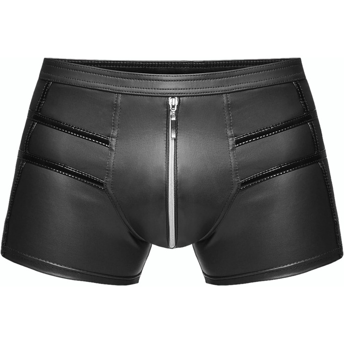 Чоловічі боксер-шорти Noir Handmade Dessous з ефектом вологого блиску, чорні (M=5)