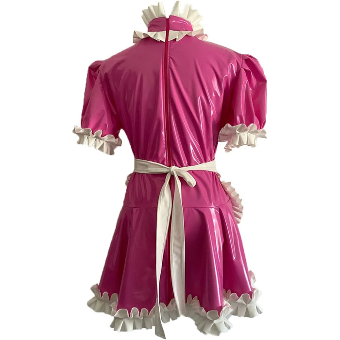 Міні-сукня в стилі готичної лоліти з ПВХ, з шортами та поясом, чорна, 3XL