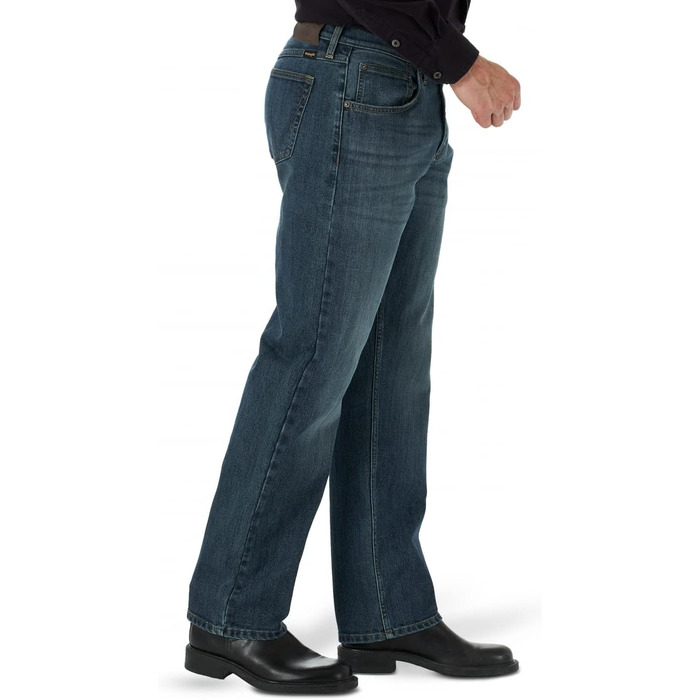Чоловічі джинси Wrangler Free to Stretch Relaxed Fit, темно-сині (Marin), 42W / 30L
