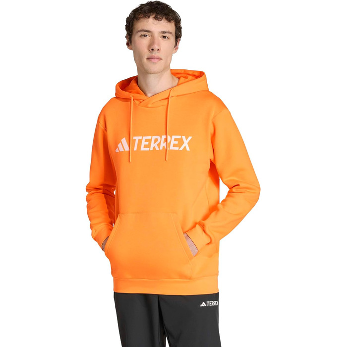 Чоловічий худі Adidas Terrex Multi Large Logo (розмір M, колір Pure Tangerine) — спортивна кофта з капюшоном