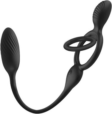 Масажер для чоловіків 4-в-1: кільце-стимулятор, масажер простати, анальні кулі, G-spot масажер. Іграшки для дорослих, для пар