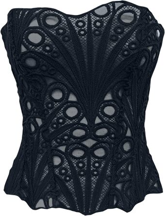 Корсет-топ для повних грудей: чорний корсет-шпеціаліст, готичний корсет, корсет-формувач, великі розміри, вінтажний стиль