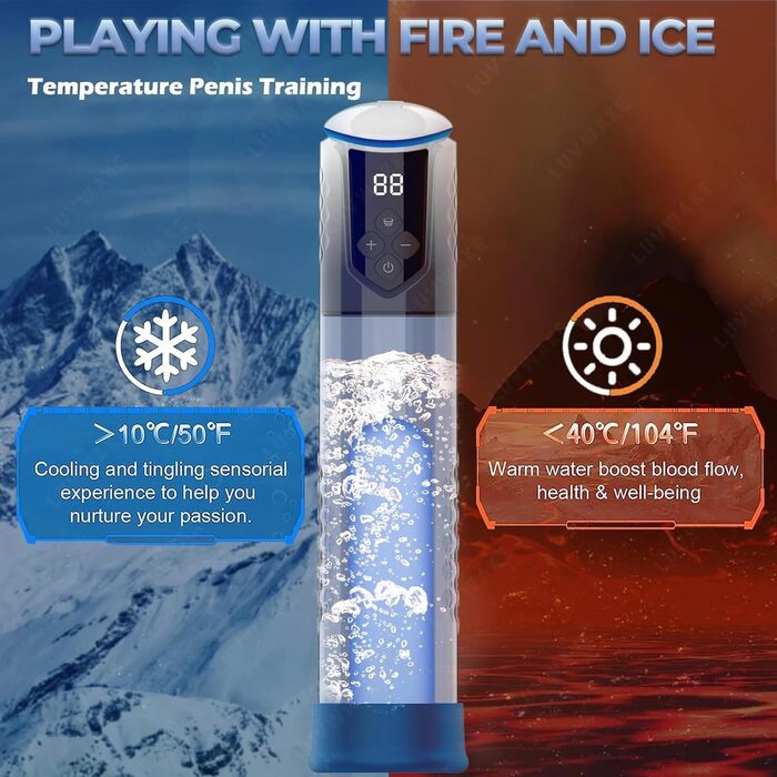 Електрична помпа для збільшення пеніса PINTLE з 5 режимами вакууму - для чоловіків