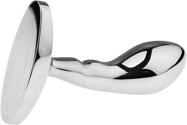 Анальний дildo з нержавіючої сталі, 3 розміри (S/M/L), вигнутий, для чоловіків та жінок, анальний масажер, SM іграшка, сріблястий