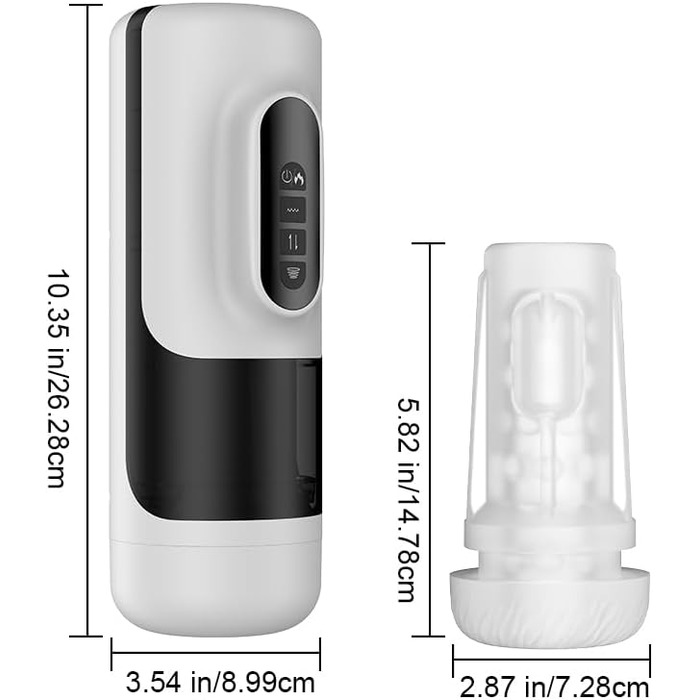 Електричний мастурбатор для чоловіків - чаша з насосом, вібрацією та підігрівом. Масажер для статевих органів