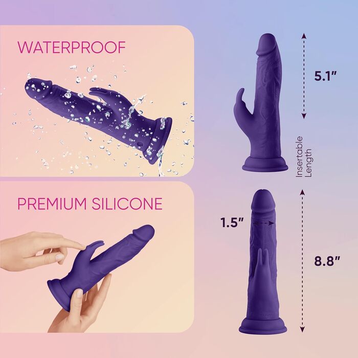 Сексуальна іграшка Femmefunn Thruster Rabbit Dark Purple, універсальний розмір