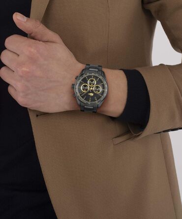 Чоловічий годинник Lacoste Boston Chronograph зі сталевим браслетом (Silver, Metal)
