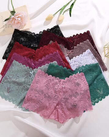 10 пар жіночих боксерів/шлупків: зручні труси з високою посадкою, комплект нижньої білизни, бавовна, S-XL