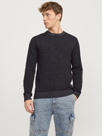Чоловічі джинси Slim Fit JACK & JONES JJIGLENN (Dark Grey Melange), розмір XXL