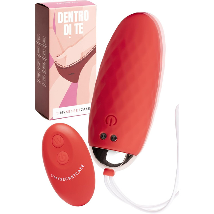 Vibro Ei для дорослих з пультом керування - вібратор для чоловіків, жінок та пар, стимулятор G-точки, червоний