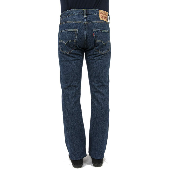Чоловічі джинси Levi's 501 Original Straight Fit на кнопках, колір Stonewash (31W / 30L)