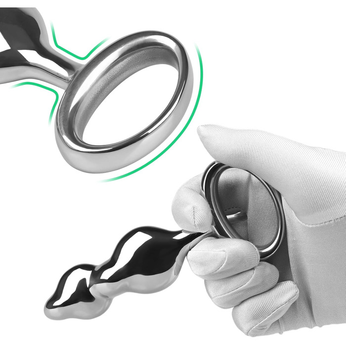 Анальний плаг SXOVO для чоловіків з металу: анальні кулі з кільцем для тяги, сталевий анальний ділдо, масажер простати, стимуляція G-точки, еротичні іграшки для пар