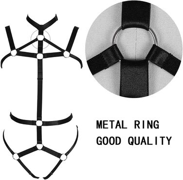 Жіночий комплект корсет, стрінги та пояс для карнавалу, чорний. Ідеально для фотосесій, танців та костюмів у стилі панк/готика.