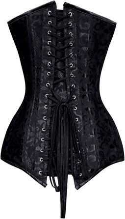 Корсет для жінок, корсет-топ з підтримкою грудей, готичний, вінтажний, ретро, корсаж, бюстєль, стімпанк, квітковий, з кісточками, повний бюст, середньовічний, шнурування, форми, великі розміри, чорний