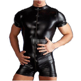 Спортивний костюм чоловічий з латексу, гуми та неопрену (шорти та футболка) чорного кольору, розмір XXS-XXL