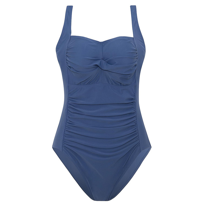 Купальник суцільний жіночий Monokini з регульованими бретелями, блакитний, розмір L