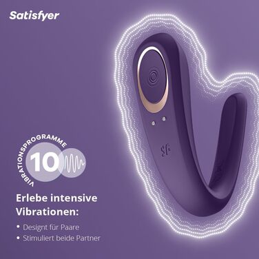 Satisfyer Paar-Vibrator: вібратор для пар | Медичний силікон | Стимулятор для жінок та чоловіків