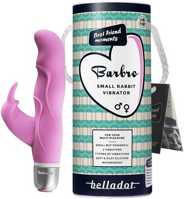 Вібратор для жінок Belladot Barbro Rabbit з вібрацією G-точки, 7 режимів, рожевий