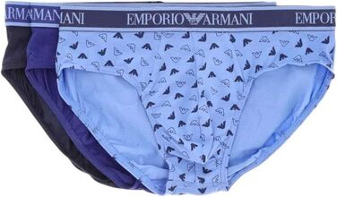 Труси чоловічі Emporio Armani (3 шт.) (L, Морський/Блакитний/Індиго)