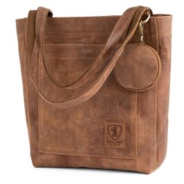 Жіноча шкіряна сумка-шопер Berliner Bags Vintage Seville, сумка з ручками в кольорі Camel