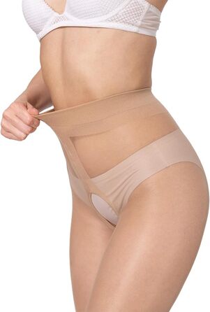 Шкарпетки-гольфи BANANALU 20 Den з відкритим кроком (S, Honey - набір 3 шт.)