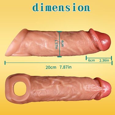 Вібратор для чоловіків, пеніс-манжета з 9 режимів вібрації, силіконовий, для пар, збільшення та подовження ефекту