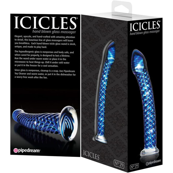 Pipedream Icicles No. 29, блакитні льодяники, 17,8 см