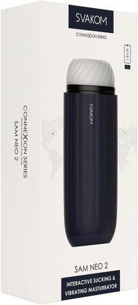 Svakom Neo 2 - Мастурбатор, Блакитний, 22.8 см