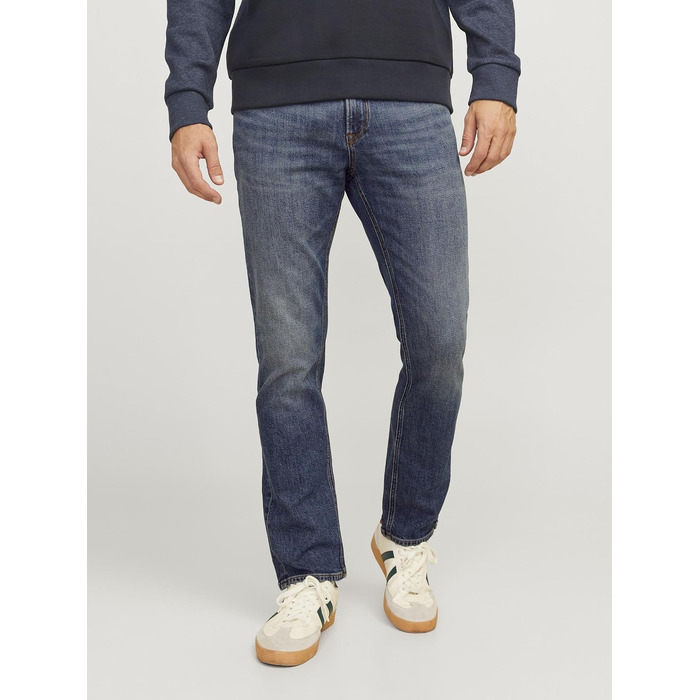 Чоловічі джинси Jack & Jones Regular Fit JJICLARK синього кольору, Denim