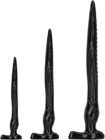 Анальні іграшки для дорослих: великий гнучкий анальний дildo з сильним соском, 30 см, PVC