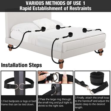 Набір для БДСМ-фетшингів: кайдани, наручники, мотузки, петиш та маска для початківців