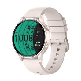 Жіночий смарт-годинник з AMOLED сенсорним екраном, GPS, пульсометром та SpO2, водонепроникний 3ATM, фітнес-трекер (110+ видів спорту, білий)