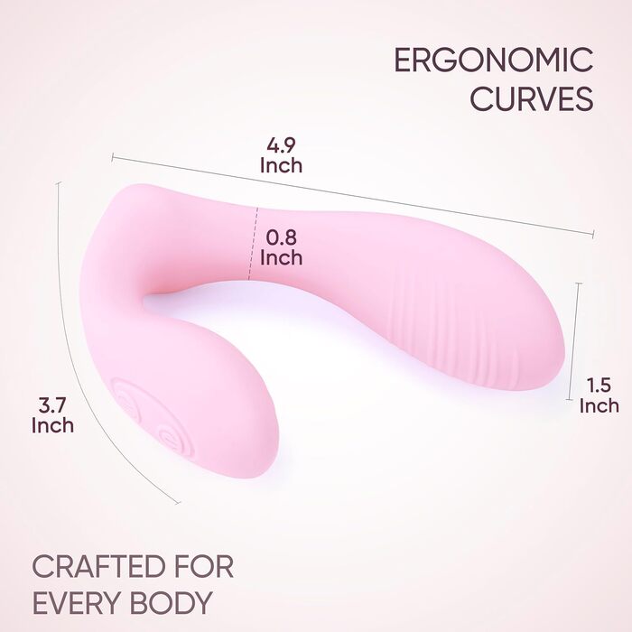Вібратор для жінок SELOVE з пультом дистанційного керування: стимулятор клітора та G-точки, гнучкий, м'який рожевий
