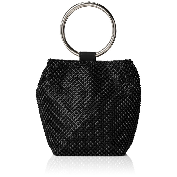 Жіночий клатч-гаманець Jessica McClintock Gwen Ball Mesh Ring Wristlet Pouch чорного кольору