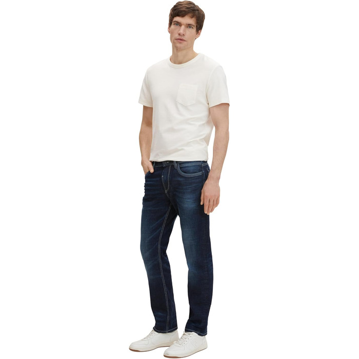 Чоловічі джинси Tom Tailor Trad Relaxed Fit, колір Dark Stone Wash Denim, розмір 36W/36L