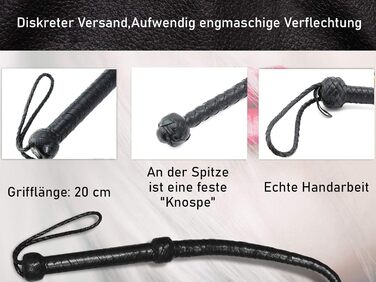 Однострільна батіг КВІРТ з натуральної шкіри