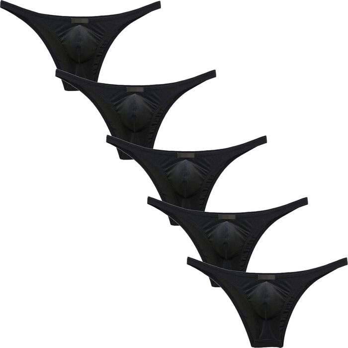 Чоловіча нижня білизна Faringoto: G-String, Bikini String, Tanga, низька посадка, чорний, розмір M