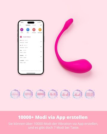 Lovense Lush 2 - вібратор для жінок, набір з 1000+ режимів, Bluetooth, дискретний та тихий, для подорожей та особистого використання