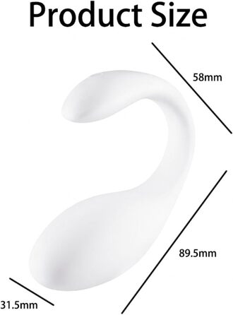 Вібратор для жінок та пар з 9 режимів вібрації, керування через додаток, тихий та потужний, білий