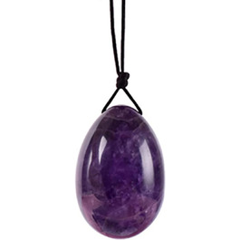 Набір Аметист Йоні-яйце та масажний м'яч для жінок. Йоні-яйце, масажер для вагінального здоров'я