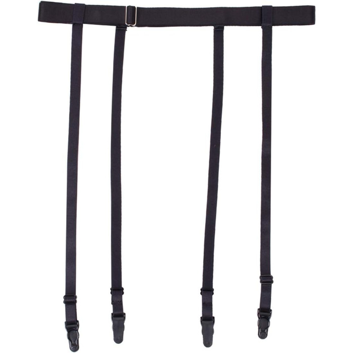 Чорний ремінь на стегна Aneliya Simplicity з металевими затискачами для панчіх, сексуальний стиль