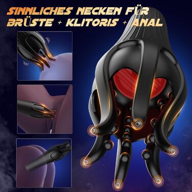 Мастурбатор для чоловіків з 10 режимами вібрації, стимулятор головки пеніса, іграшка для сексуальних задоволень, чорний