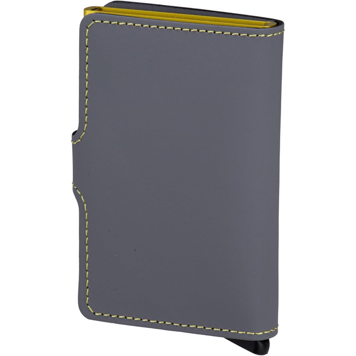 Гаманець-кардхолдер Secrid Miniwallet Matte унісекс, сіро-лаймовий (10.2 x 6.5 x 2.1 см)