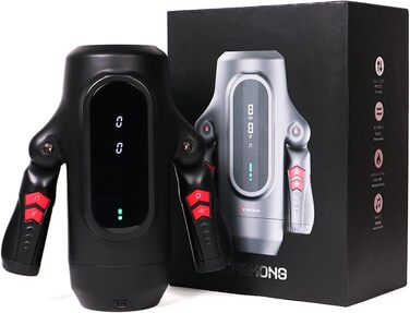 Електричний мастурбатор для чоловіків з LCD-дисплеєм, 9 режимів насосу та 5 режимів вібрації